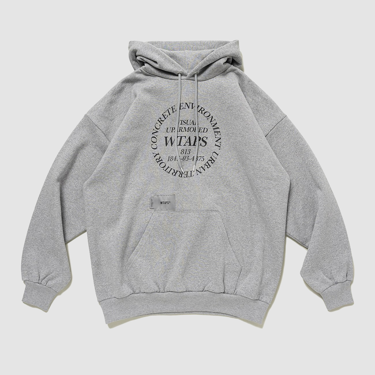 WTAPS COLLEGE LS COTTON ASH GRAY L 03 ダブルタップス セール銀座