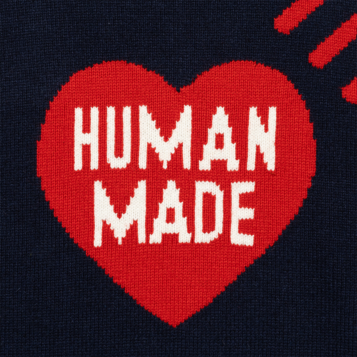 INVINCIBLE - HEART KNIT SWEATER