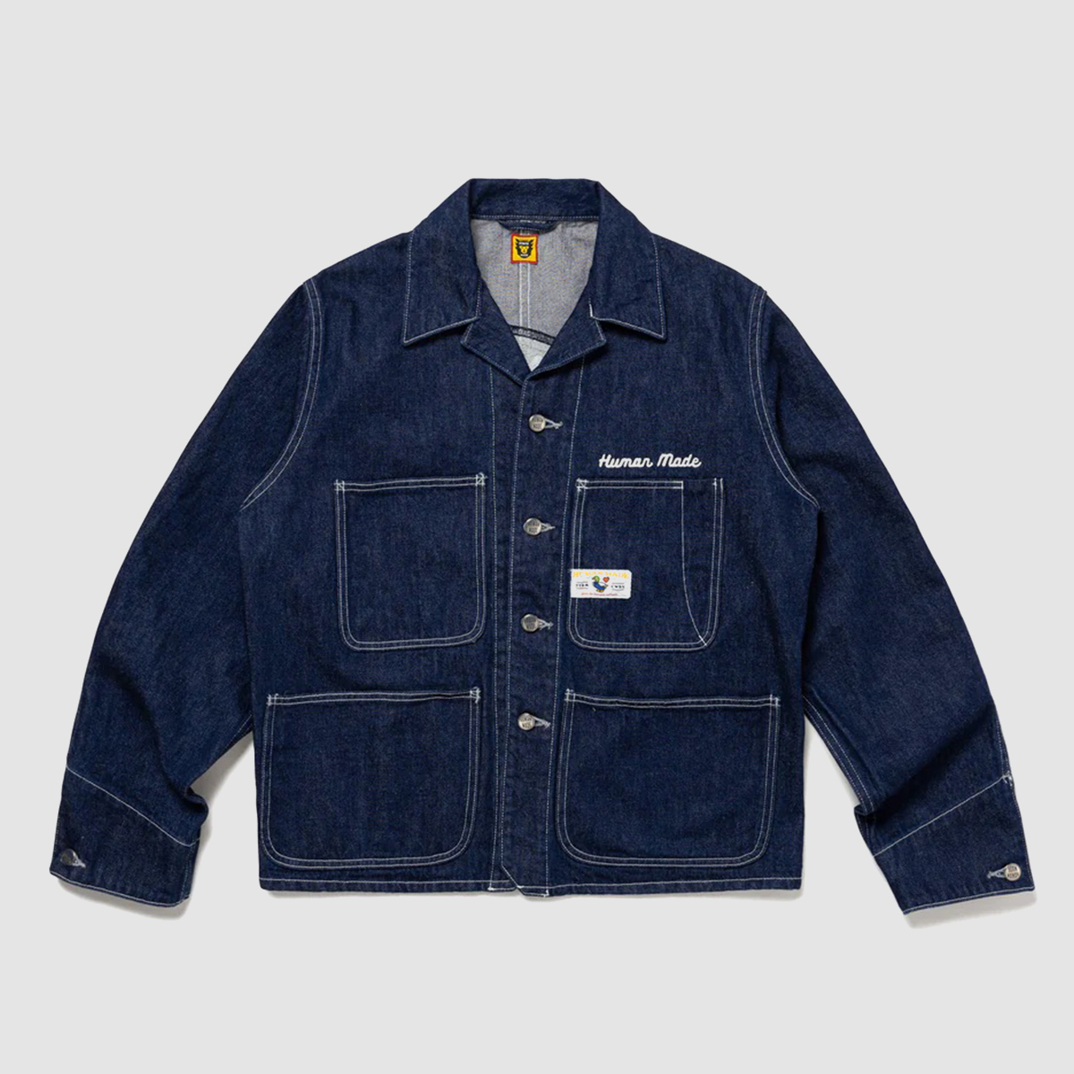 HUMAN MADE DENIM SHORT COVERALL JACKET